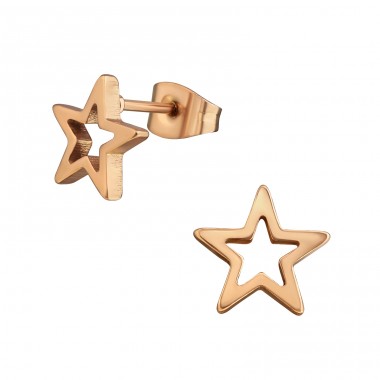 Star - 316L Surgical Grade Stainless Steel Steel Ear Studs A4S28800