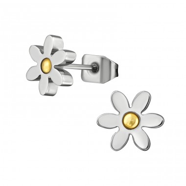Floare - Grad chirurgical 316L din oțel inoxidabil Cercei cu șurub din oţel inoxidabil A4S29319