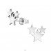 Star - 316L Surgical Grade Stainless Steel Steel Ear Studs A4S29838