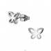 Butterfly - 316L Surgical Grade Stainless Steel Steel Ear Studs A4S31503