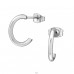 Pół-koła 15mm - 316L Stal Chirurgiczna Grade Kolczyki Sztyfty Ze Stali A4S45539