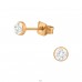 Round 3mm rosegold - 316L Surgical Grade Stainless Steel Steel Ear Studs A4S45634