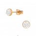 Round 4mm rosegold - 316L Surgical Grade Stainless Steel Steel Ear Studs A4S45635