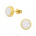 Round 6mm gold plated - 316L Surgical Grade Stainless Steel Steel Ear Studs A4S45637