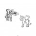 Unicorn - 316L Surgical Grade Stainless Steel Steel Ear Studs A4S48163
