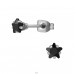 4mm Star - 316L Surgical Grade Stainless Steel Steel Ear Studs A4S48288