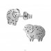 Schaf - Chirurgischer 316L-Edelstahl Stahl-Ohrstecker A4S49145