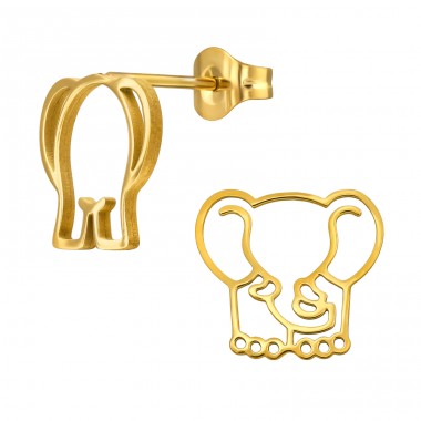 Golden Elephant - 316L Surgical Grade Stainless Steel Steel Ear Studs A4S49469