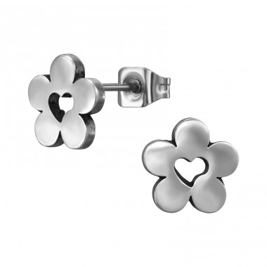 Floare 8 mm - Grad Chirurgical 316L Din Oțel Inoxidabil Cercei Cu Șurub Din Oţel Inoxidabil A4S49976