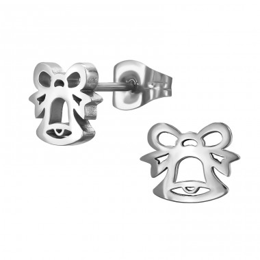 Christmas Bell - 316L Surgical Grade Stainless Steel Steel Ear Studs A4S50037