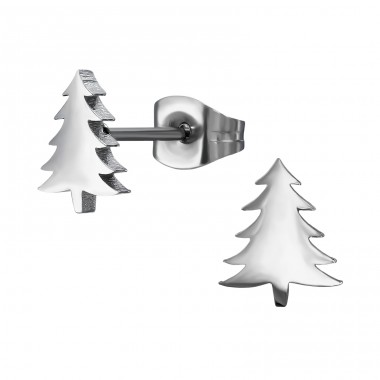 Choinka - 316L Stal Chirurgiczna Grade Kolczyki Sztyfty Ze Stali A4S50057