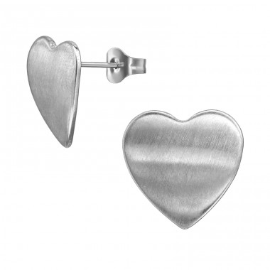 Inimă Curbată De 14 mm - Grad chirurgical 316L din oțel inoxidabil Cercei cu șurub din oţel inoxidabil A4S50132