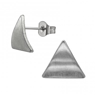 Triunghi Curbat De 11 mm - Grad chirurgical 316L din oțel inoxidabil Cercei cu șurub din oţel inoxidabil A4S50138