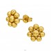10 mm Gold Ball Flower - 316L Surgical Grade Stainless Steel Steel Ear Studs A4S50227