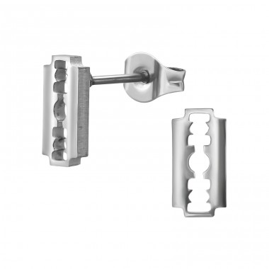 Razor Blade - 316L Surgical Grade Stainless Steel Steel Ear Studs A4S50233