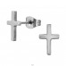11 mm Cross - 316L Surgical Grade Stainless Steel Steel Ear Studs A4S50254