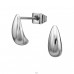 10 mm Organic Drop - 316L Surgical Grade Stainless Steel Steel Ear Studs A4S51439