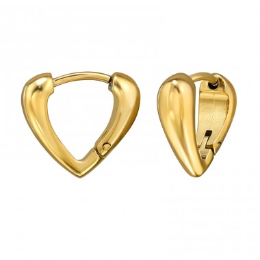 12 mm Goldenes Dreieck - Chirurgischer 316L-Edelstahl Stahl-Ohrringe A4S49951