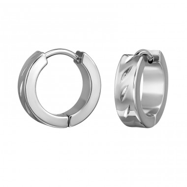 14 mm Cu Frunze - Grad chirurgical 316L din oțel inoxidabil Cercei din oţel inoxidabil A4S49956
