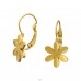 Golden Flower - 316L Surgical Grade Stainless Steel Steel Earrings A4S50237