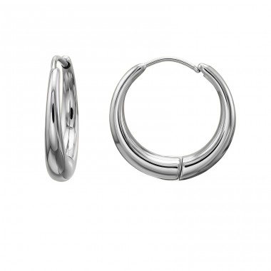 19 mm Hoop - 316L Surgical Grade Stainless Steel Steel Earrings A4S51293