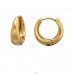 Tapered, Gold Plated - 316L Surgical Grade Stainless Steel Steel Earrings A4S51442