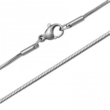 Square Snake 45cm - 316L Surgical Grade Stainless Steel Steel Necklaces A4S51073