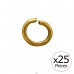0.8x5 mm Open Hoop Gold Color 25x - 316L Surgical Grade Stainless Steel Steel Necklaces A4S51078