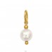 Round Golden with Pearl - 316L Surgical Grade Stainless Steel Steel Pendants A4S50465