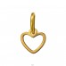 Szív Aranybevonatú - 316L Sebészeti Minőségű Rozsdamentes Acél Steel Pendants A4S50472