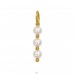 Gold-plated with 3 mm Pearls - 316L Surgical Grade Stainless Steel Steel Pendants A4S50476