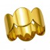Spojené kruhy pozlacené - 316L Chirurgická Nerezová Ocel Prsteny Z Oceli A4S50425