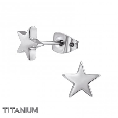 Hvězda - Titan Titanové náušnice A4S31639