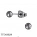 4mm Ball - Titanium Titan Ear Studs A4S33176