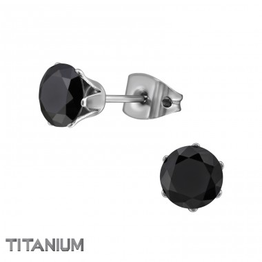 6 mm Rotund - Titan Cercei din titan A4S33180