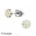 Suporturi Cu Cristale Din Titan Cu Cristal - Titan Cercei din titan A4S38449