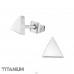Triangle - Titanium Titan Ear Studs A4S40288