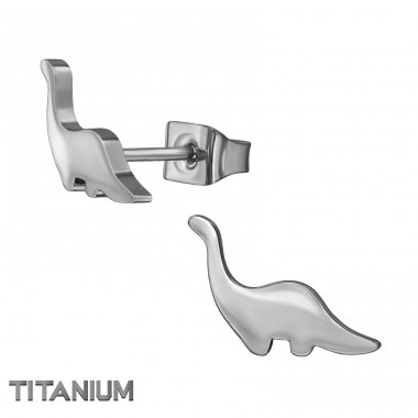 Dinosaur - Titanium Titan Ear Studs A4S49890