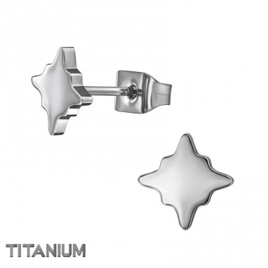 5mm Morning Star - Titanium Titan Ear Studs A4S49893