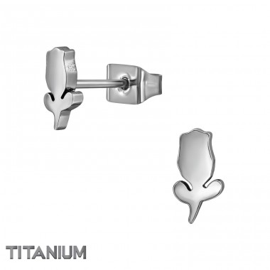 Tulipan - Tytan Kolczyki z tytanu A4S49894