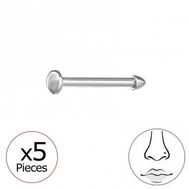 Kulaté 2mm (20 G) 5 kusů - Titan Titanium Nose Jewelry A4S47770