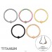 Bila 0,8 mm (20 G) cu placare multicolora - 5 bucati - Titan Titanium Nose Jewelry A4S47775