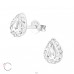 Träne mit Swarovski®-Kristallen – 925 Sterling Silber Swarovski Ohrstecker A4S37527