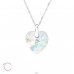 Heart - 925 Sterling Silver LaCrystale Silver Necklaces A4S27744