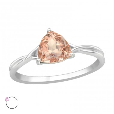 Slza S Swarovski® Kryštálmi - Šperkové Striebro 925 Swarovski Prstene A4S39502