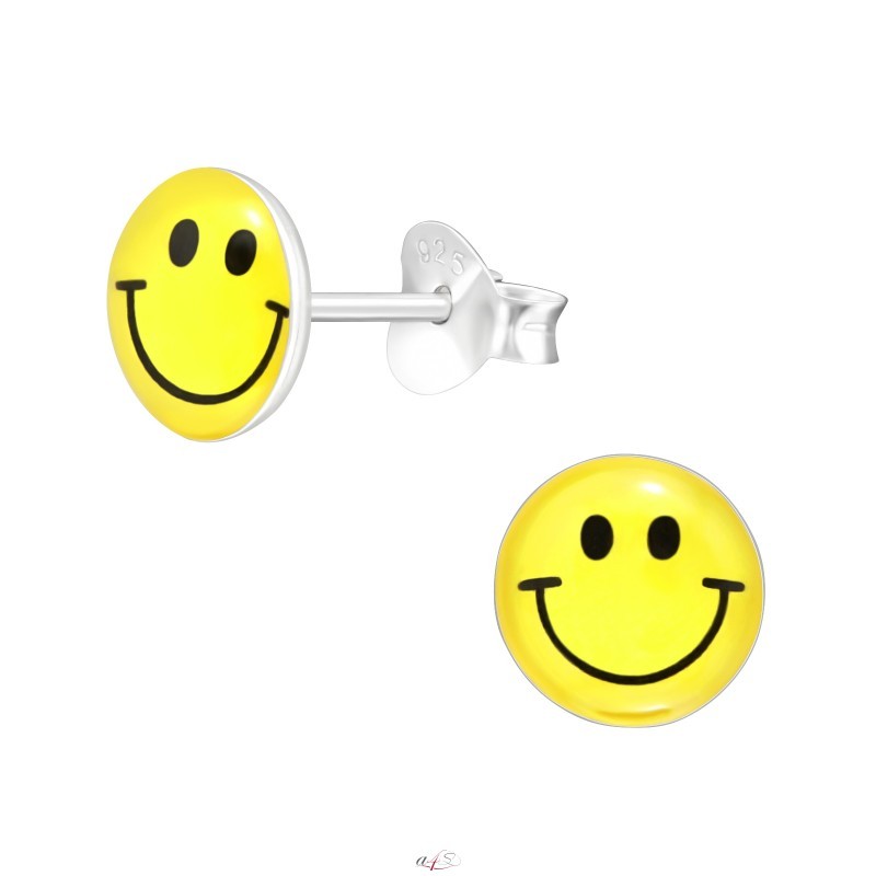 Emoji earrings sterling silver hotsell