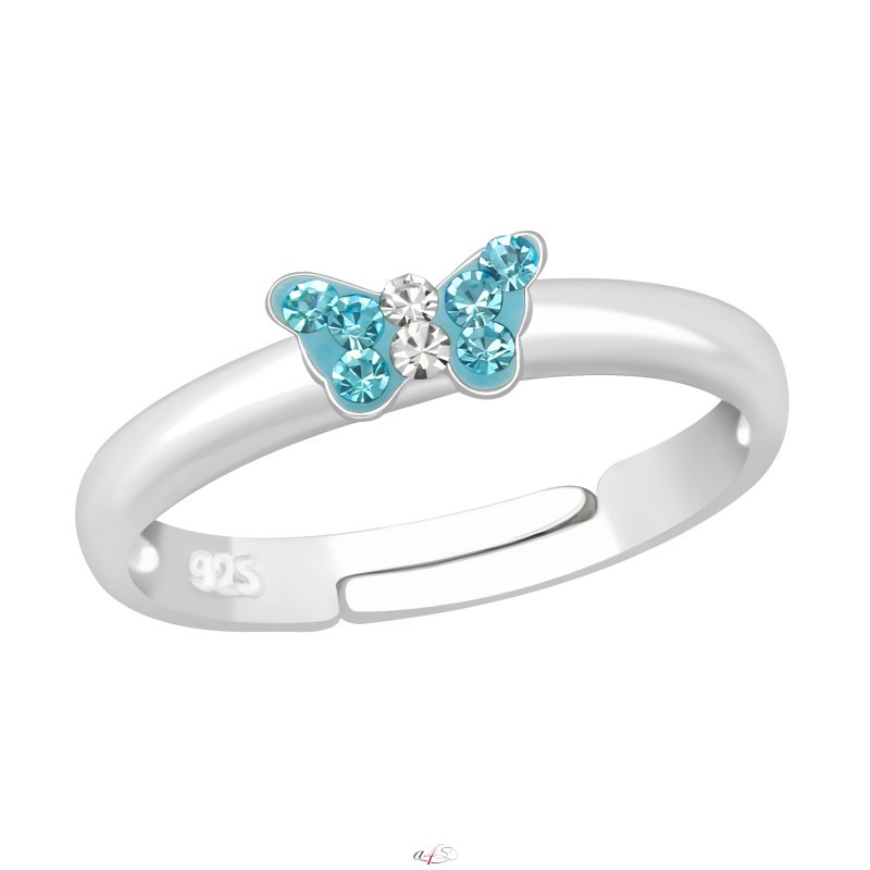 Small Butterfly Animal Ring - .925 Sterling Silver Band, Sizes 4-12, Simple & Cute Jewelry