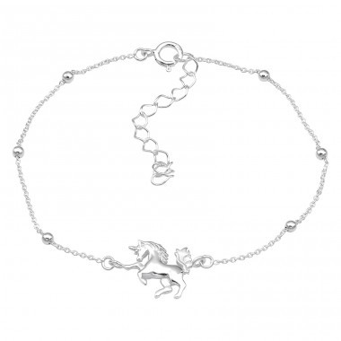 Sterling silver unicorn bracelet discount
