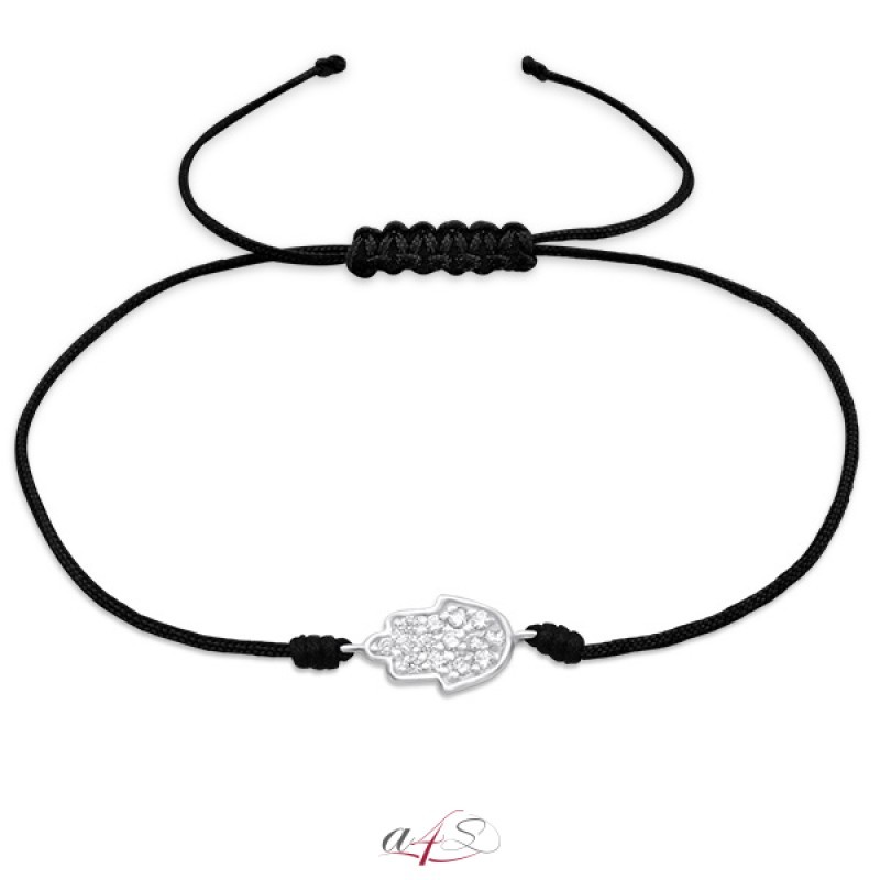 color Specialize Sanctuary Hamsa - Argint 925 Brăţară cu şnur