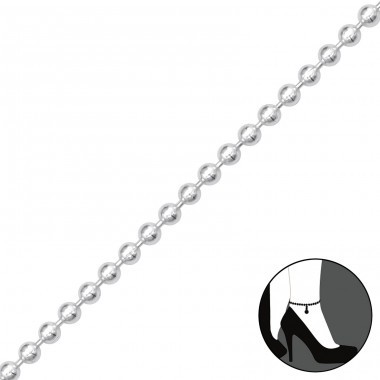Sterling silver ball chain by the foot deals